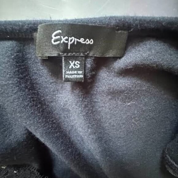 BLACK/SATIN TOP - Picture 6 of 7